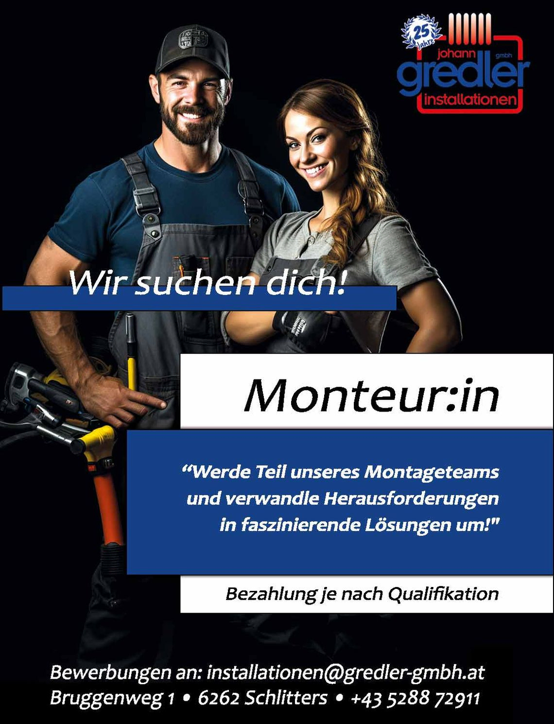 Monteur Stelle in Schlitters